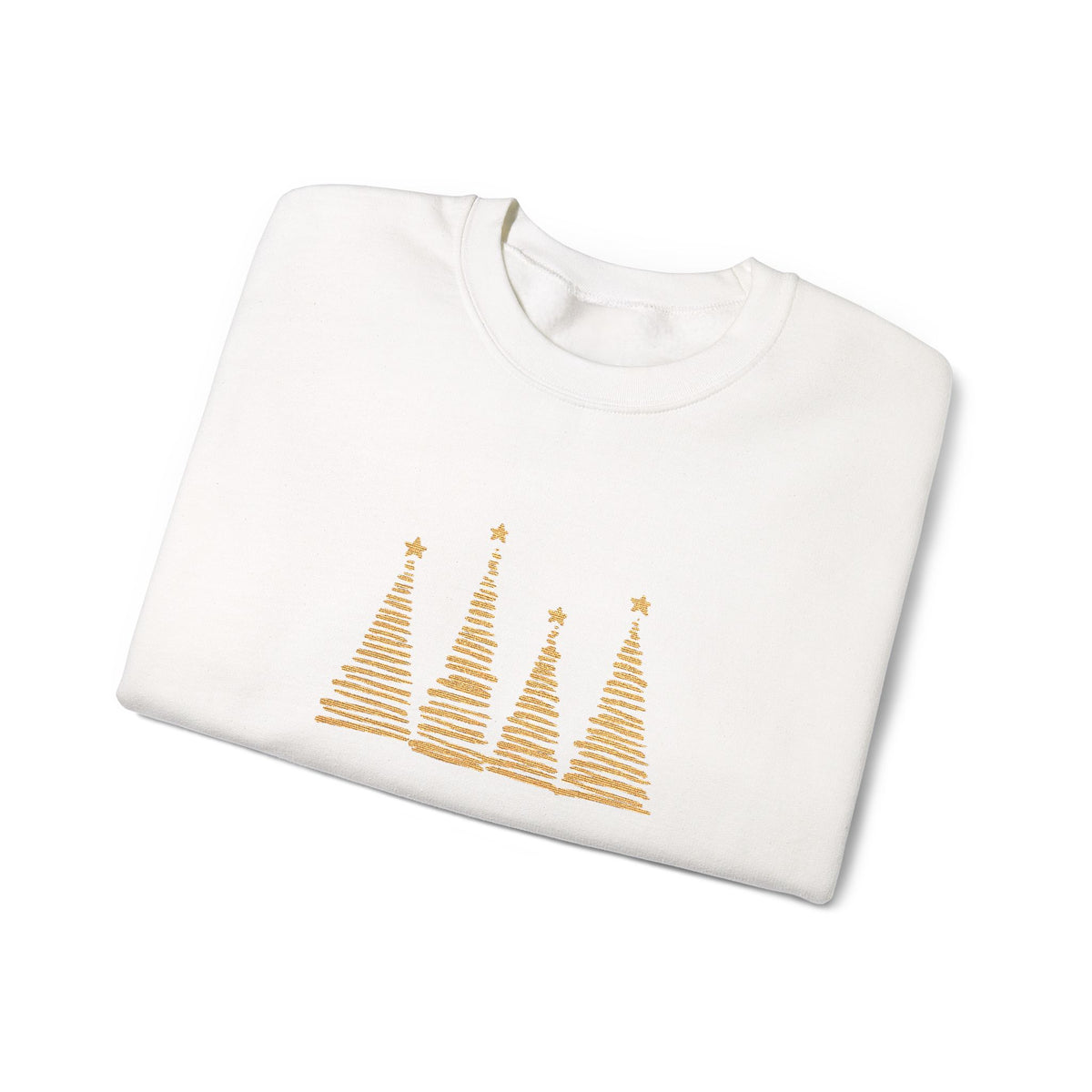 Golden Tree Christmas Sweatshirt Gift For Daughter Holiday Crewneck Present For Sister Minimal – product image 2