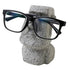grey Moai eyeglass holder alternate detail and styling image