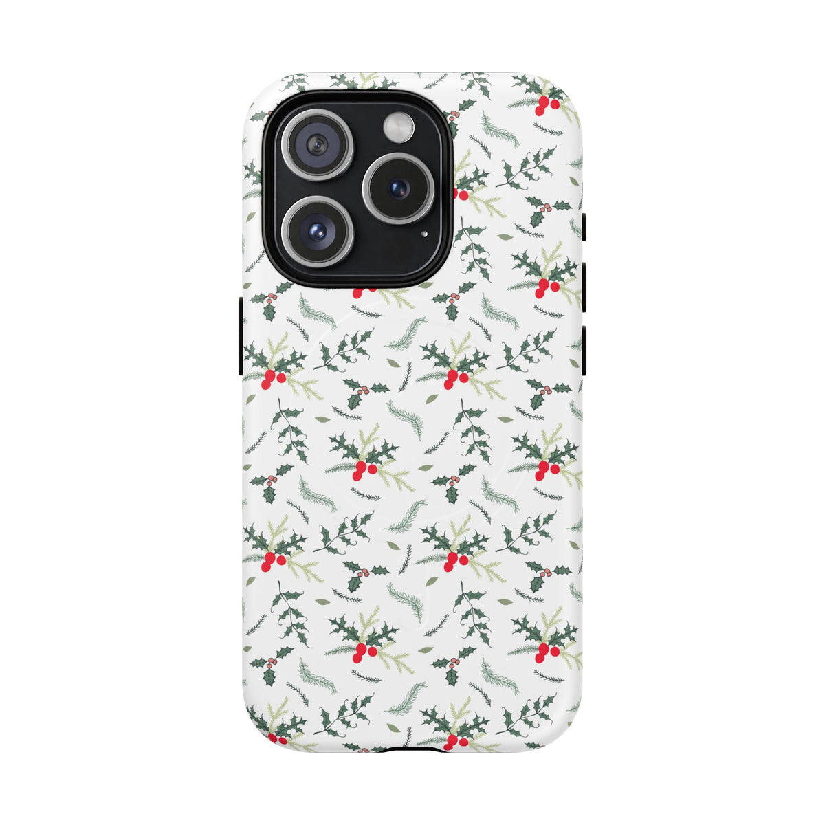 Holly Berry Christmas Phone Case Gift For Sister Magnetic iPhone Cover Winter Botanical Pattern Tough – product image 4