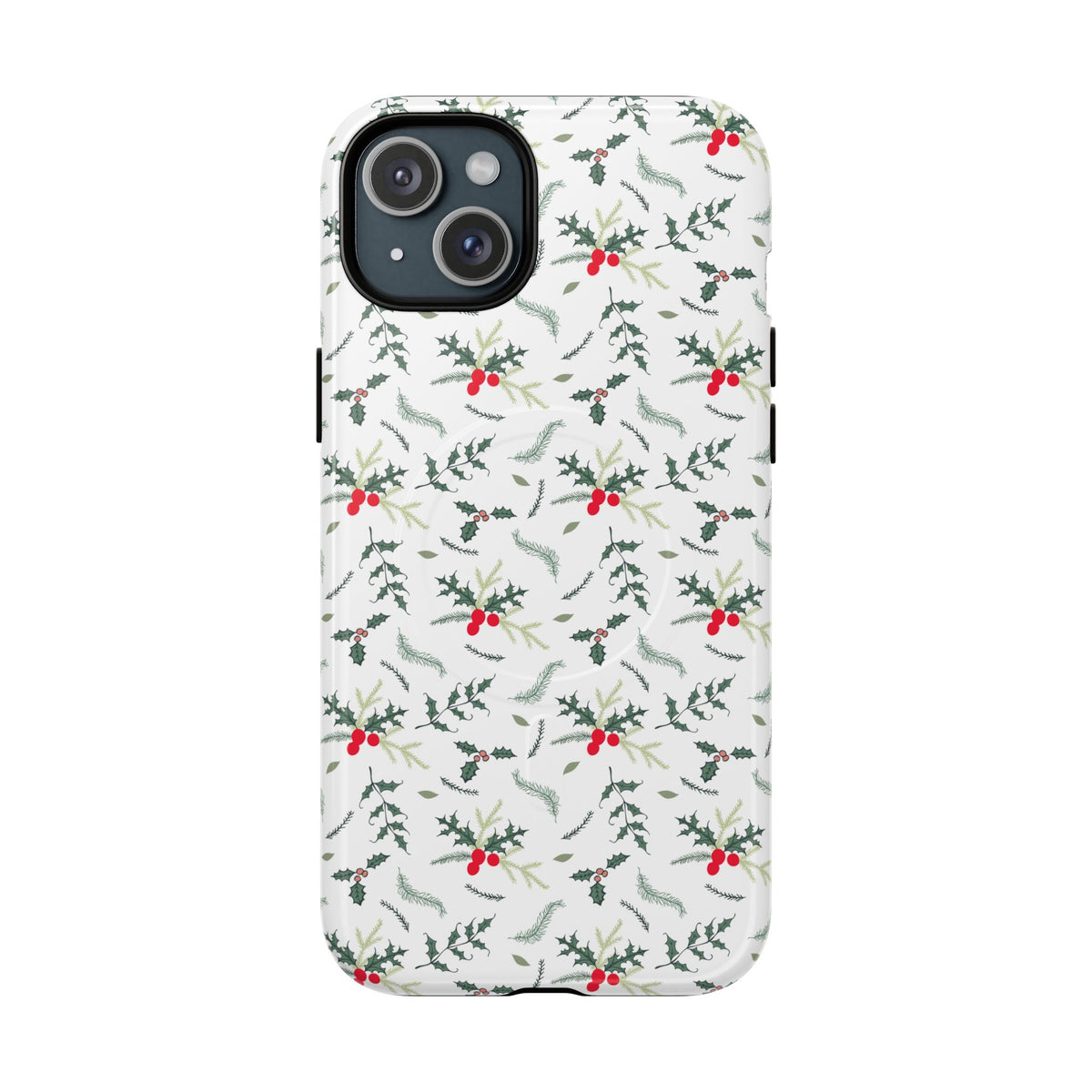 Holly Berry Christmas Phone Case Gift For Sister Magnetic iPhone Cover Winter Botanical Pattern Tough – product image 5