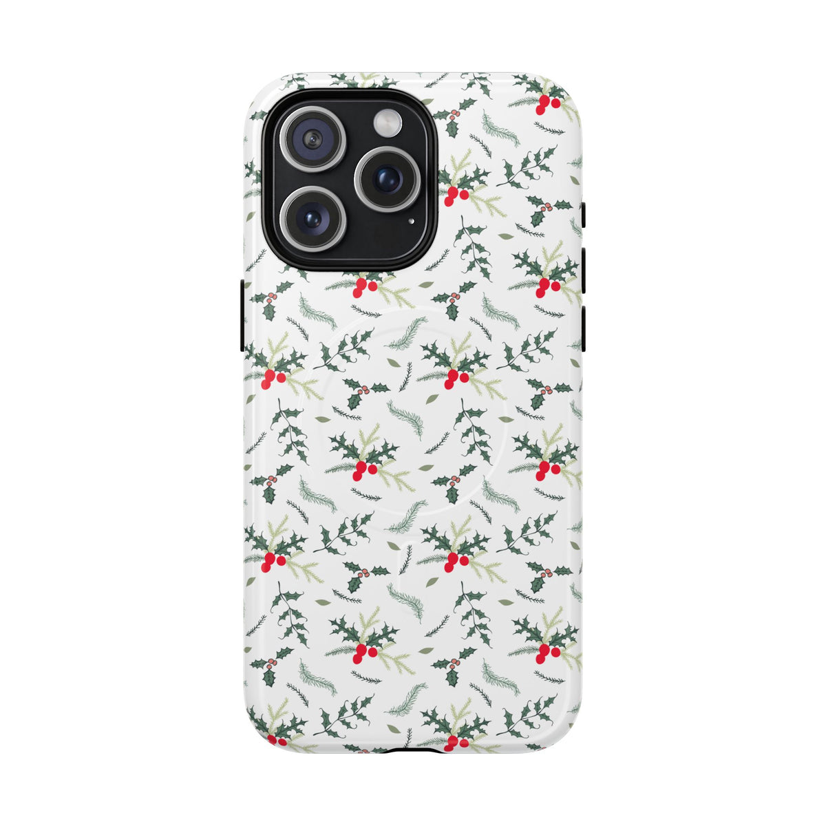 Holly Berry Christmas Phone Case Gift For Sister Magnetic iPhone Cover Winter Botanical Pattern Tough – product image 7