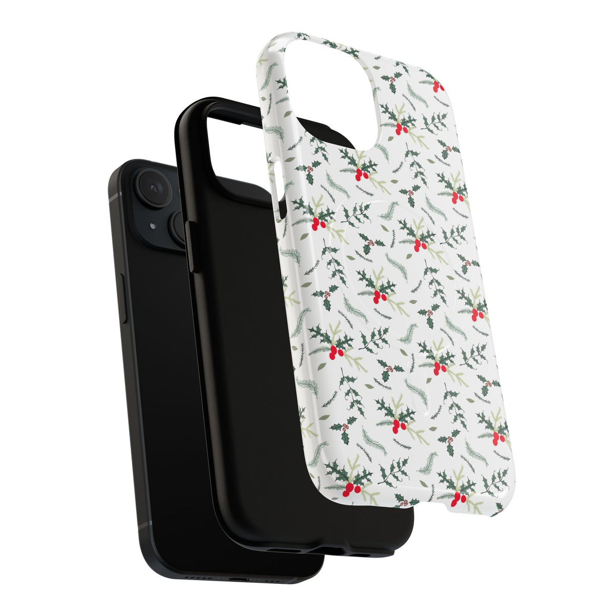 Holly Berry Christmas Phone Case Gift For Sister Magnetic iPhone Cover Winter Botanical Pattern Tough – product image 9