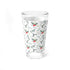 Holly Botanical Mixing Glass Gift For Couple Christmas Barware Present For Friends Evergreen Berry