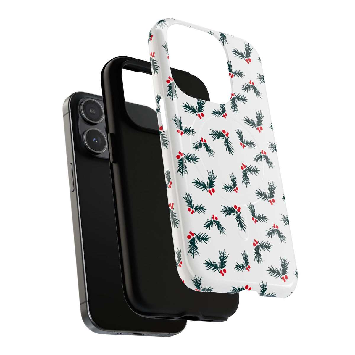 Holly Christmas Phone Case Gift For Sister Magnetic iPhone Cover Holiday Evergreen Pattern Tough – product image 13