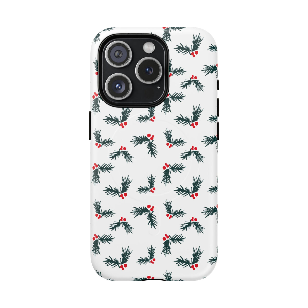 Holly Christmas Phone Case Gift For Sister Magnetic iPhone Cover Holiday Evergreen Pattern Tough – product image 4