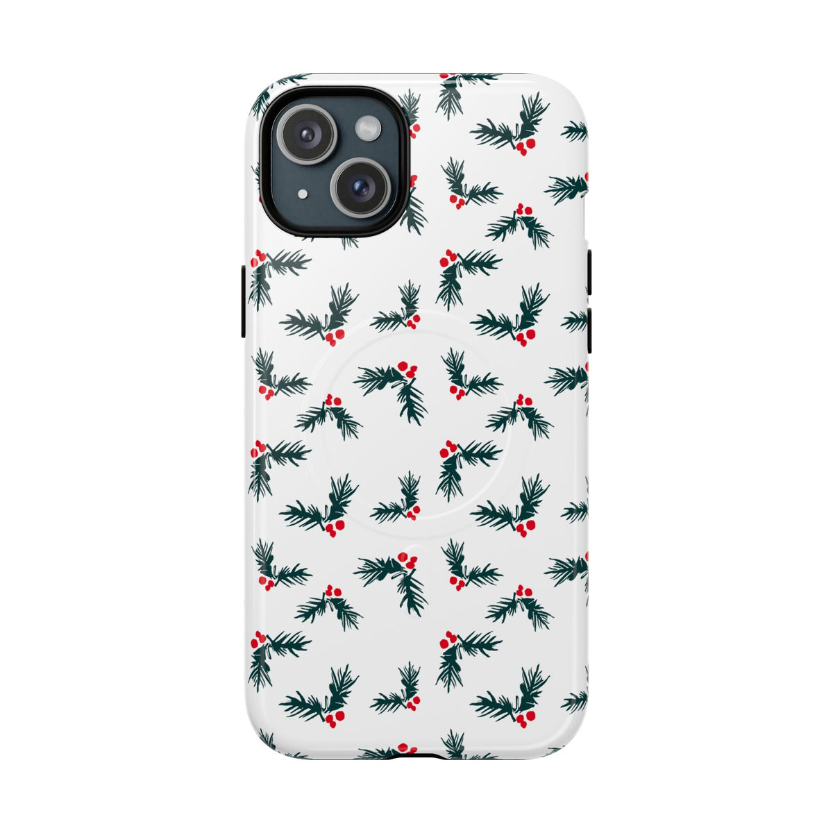 Holly Christmas Phone Case Gift For Sister Magnetic iPhone Cover Holiday Evergreen Pattern Tough – product image 5