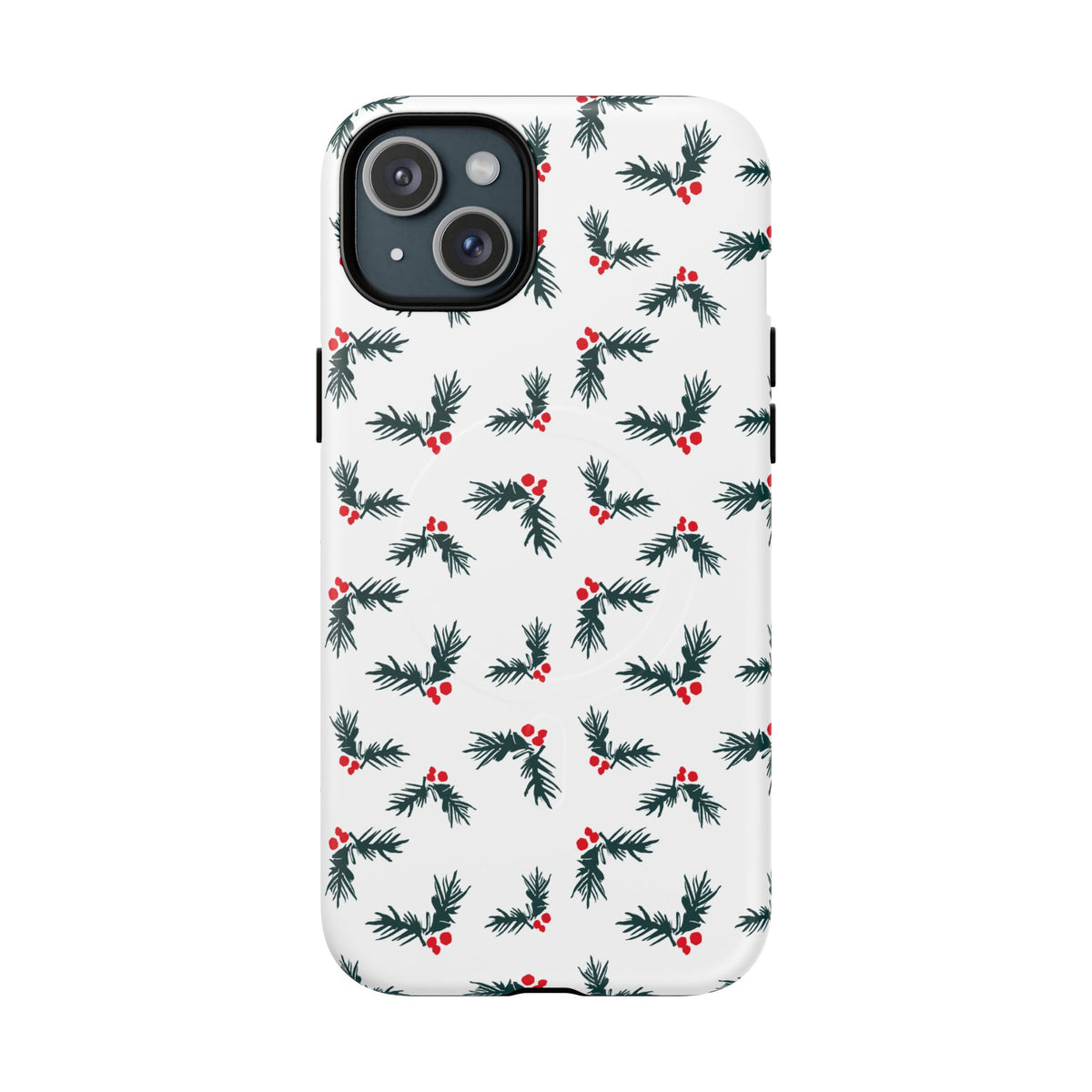 Holly Christmas Phone Case Gift For Sister Magnetic iPhone Cover Holiday Evergreen Pattern Tough – product image 6