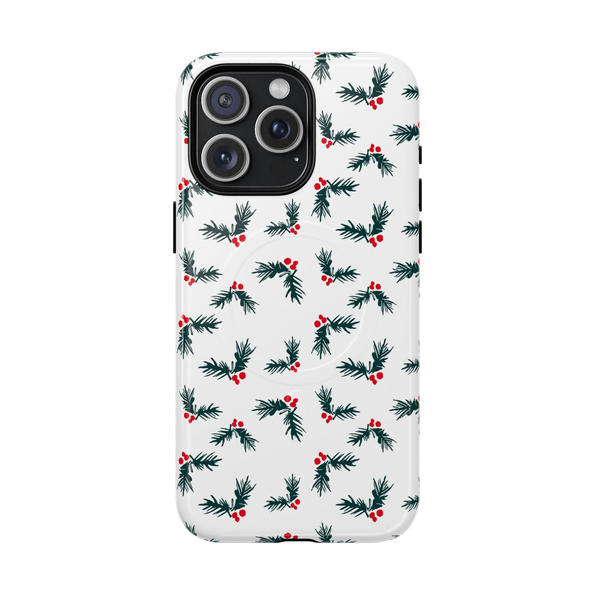 Holly Christmas Phone Case Gift For Sister Magnetic iPhone Cover Holiday Evergreen Pattern Tough – product image 7