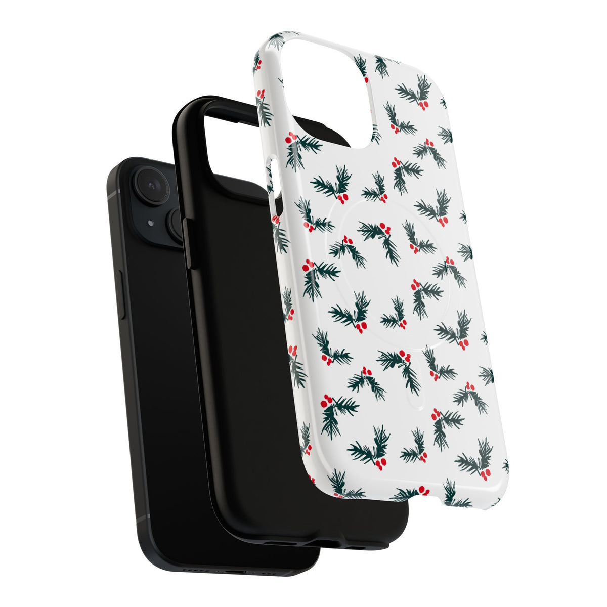 Holly Christmas Phone Case Gift For Sister Magnetic iPhone Cover Holiday Evergreen Pattern Tough – product image 9