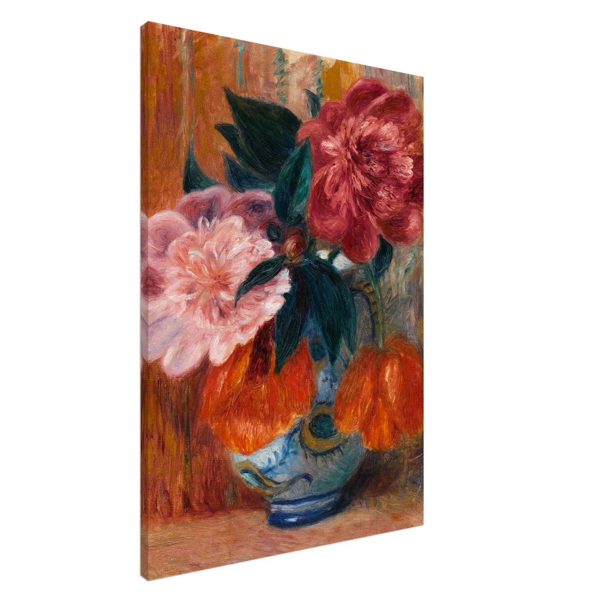 Impressionist Flowers Wall Art Canvas Print For Colourful Floral Decor Fine Art For Modern Home Interiors