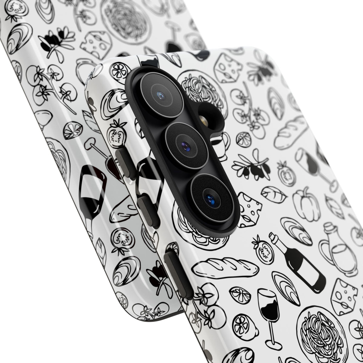 Italian Food Phone Case for Women Minimal Black White Cover Cute Pasta Lover Gift Chic European Style – product image 7