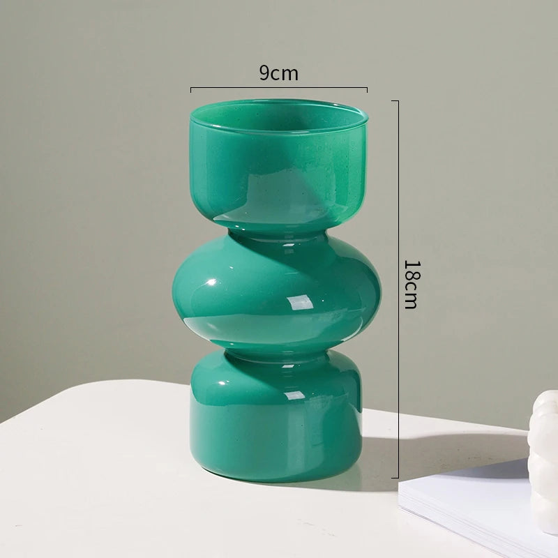 Green Nordic vase contemporary floral display