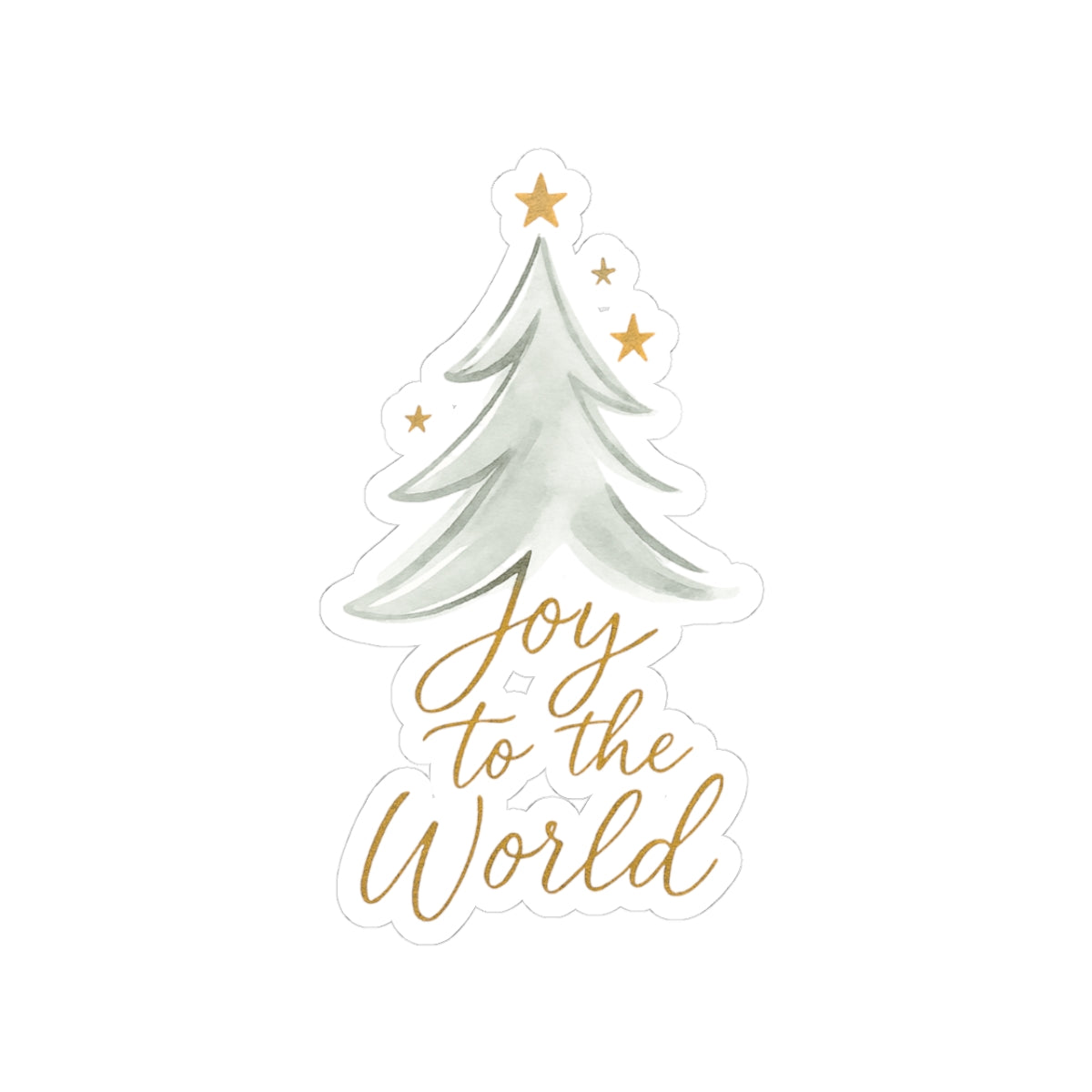 Joy To The World Christmas Sticker Gift For Teacher Holiday Tree Decal Present For Roommate Festive