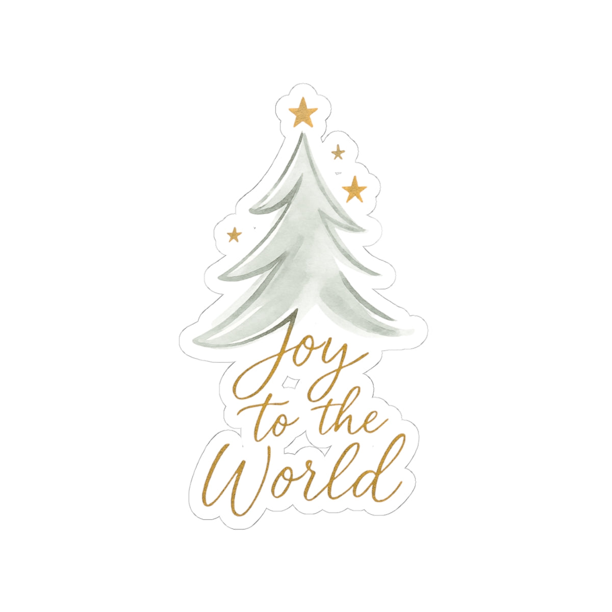 Joy To The World Christmas Sticker Gift For Teacher Holiday Tree Decal Present For Roommate Festive – product image 2