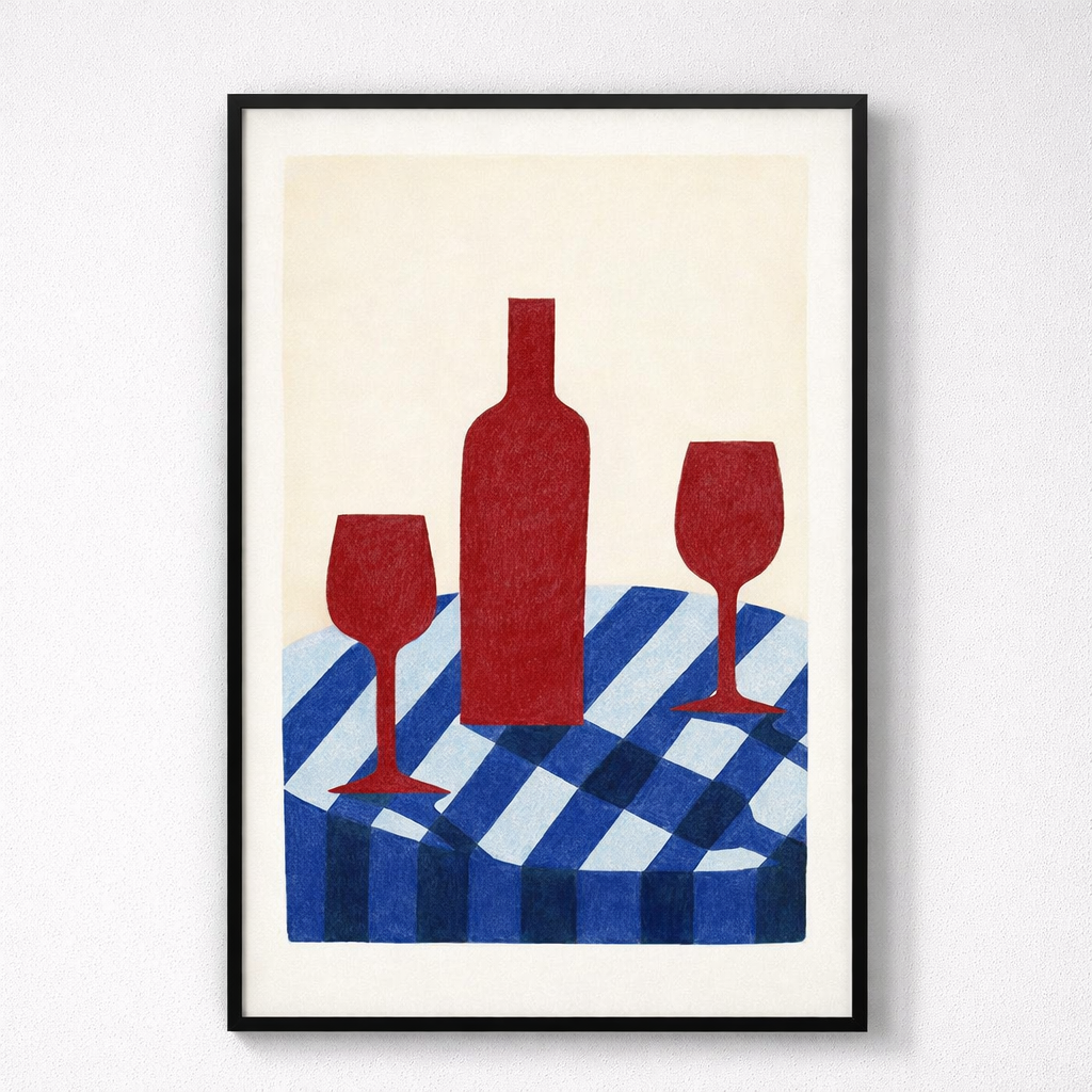 Red Blue Funny Joker Red Wine Coffee Bird Life Wall product view