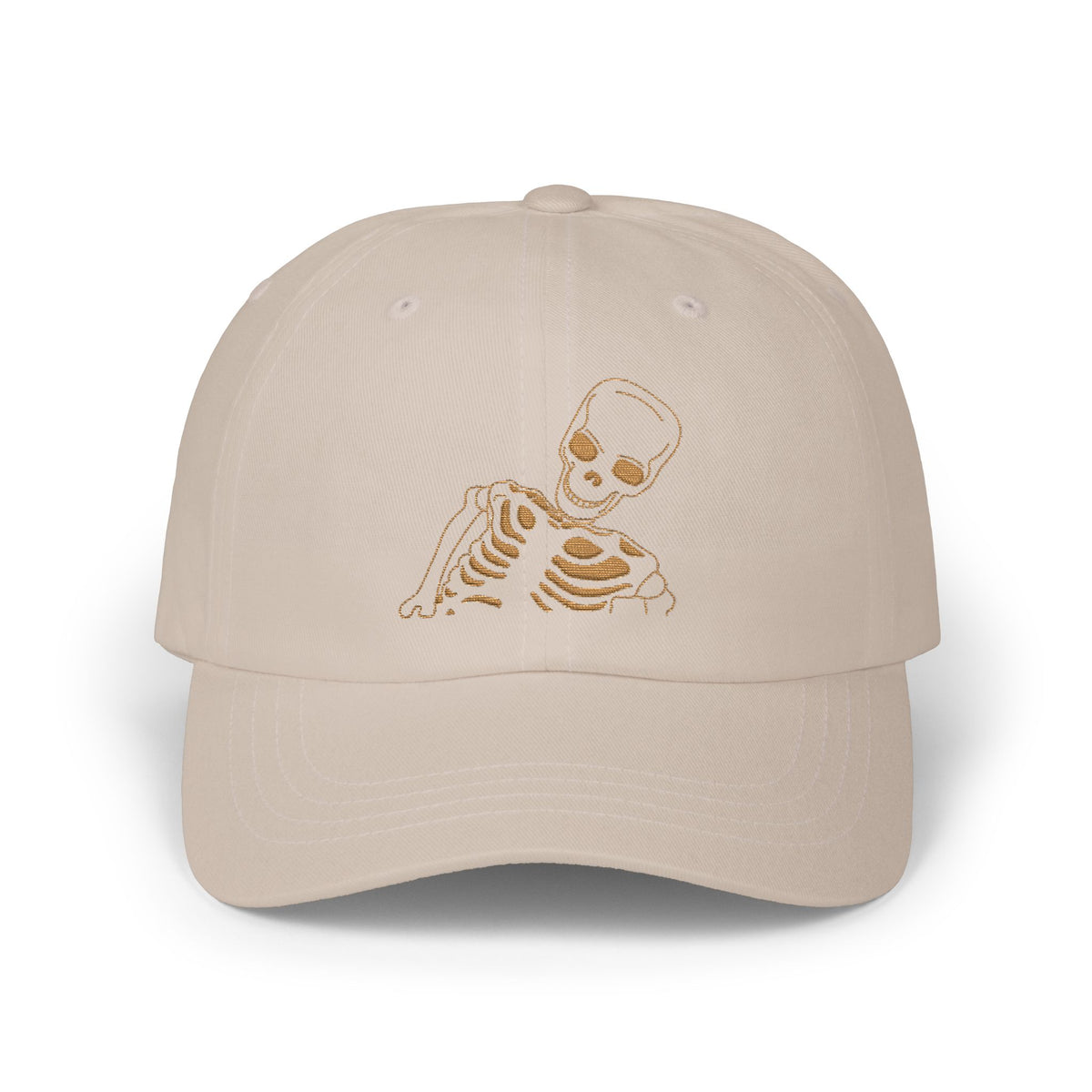 Embroidered Hat Cute Skeleton Cap For Halloween Party Outfit Spooky Season Outfit Cap Cute Skull Hat – product image 3