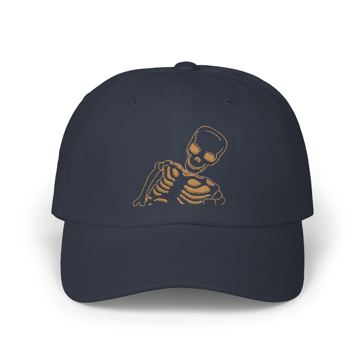 Embroidered Hat Cute Skeleton Cap For Halloween Party Outfit Spooky Season Outfit Cap Cute Skull Hat – product image 4