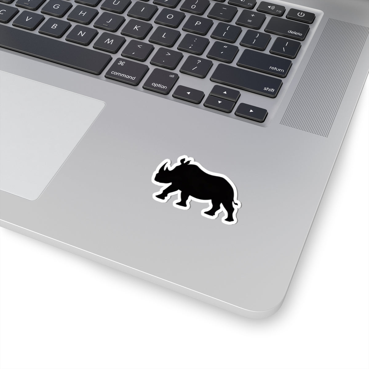 Black Rhino Silhouette Sticker | Kiss-Cut Sticker – product image 11