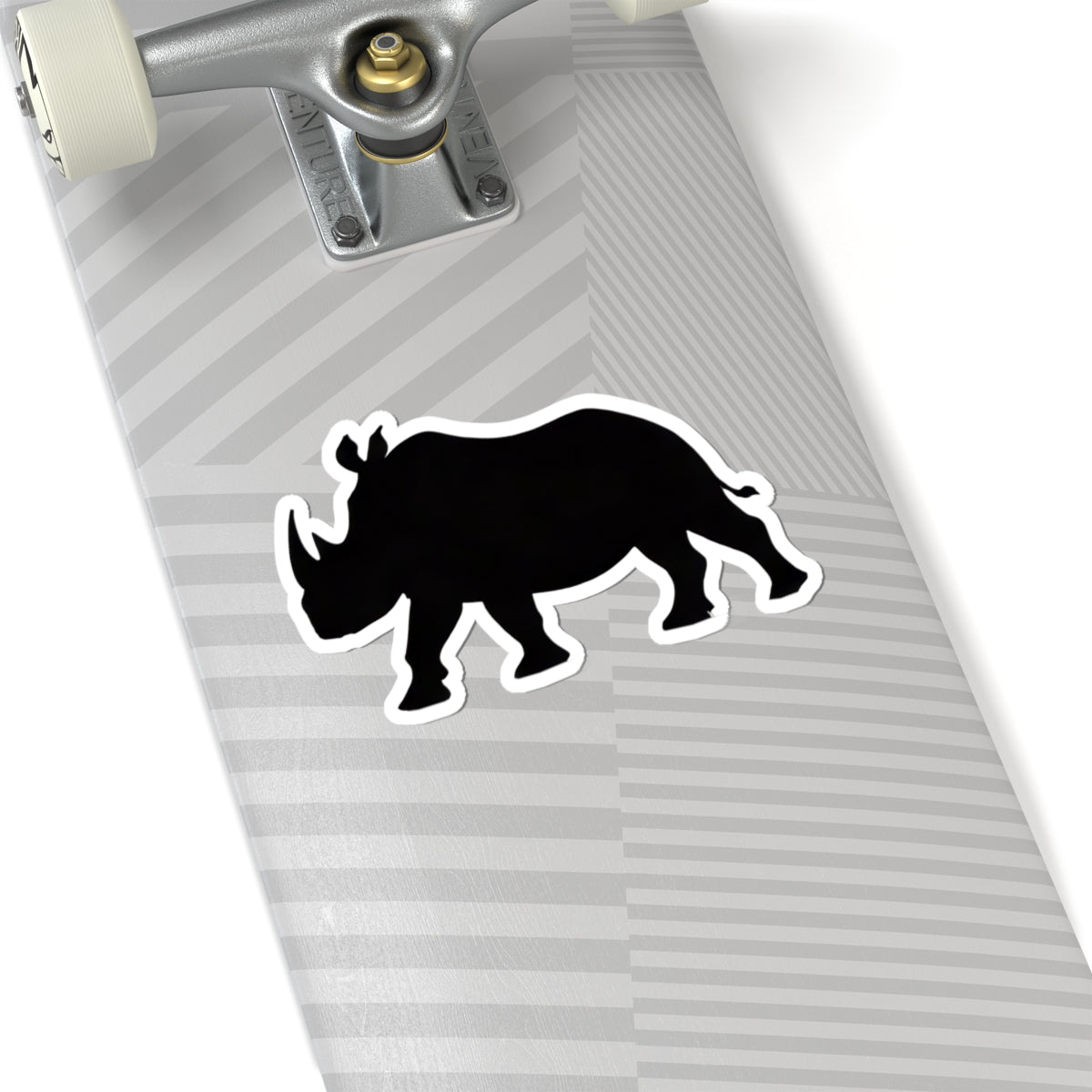 Black Rhino Silhouette Sticker | Kiss-Cut Sticker – product image 9