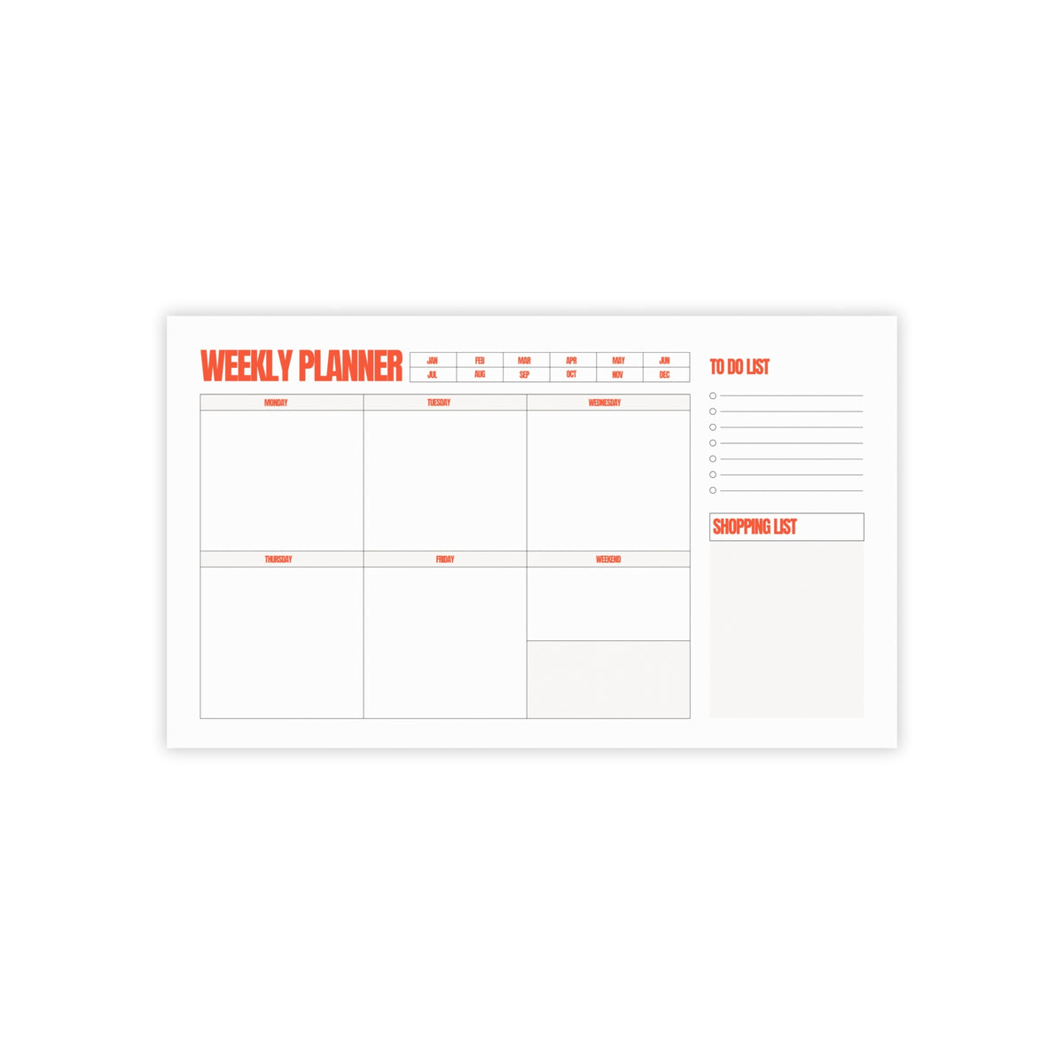 Minimal Fridge Note Pad Weekly Planner Sticky Notes Reminder Post It Memo Pad To Do List Gift Mom
