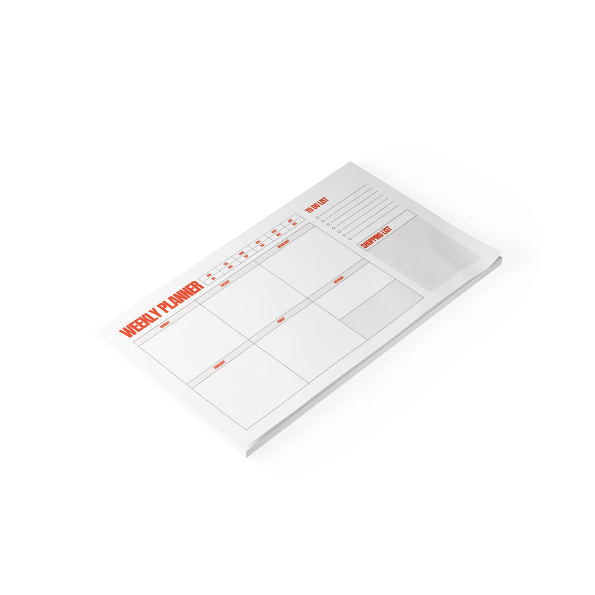 Minimal Fridge Note Pad Weekly Planner Sticky Notes Reminder Post It Memo Pad To Do List Gift Mom – product image 2