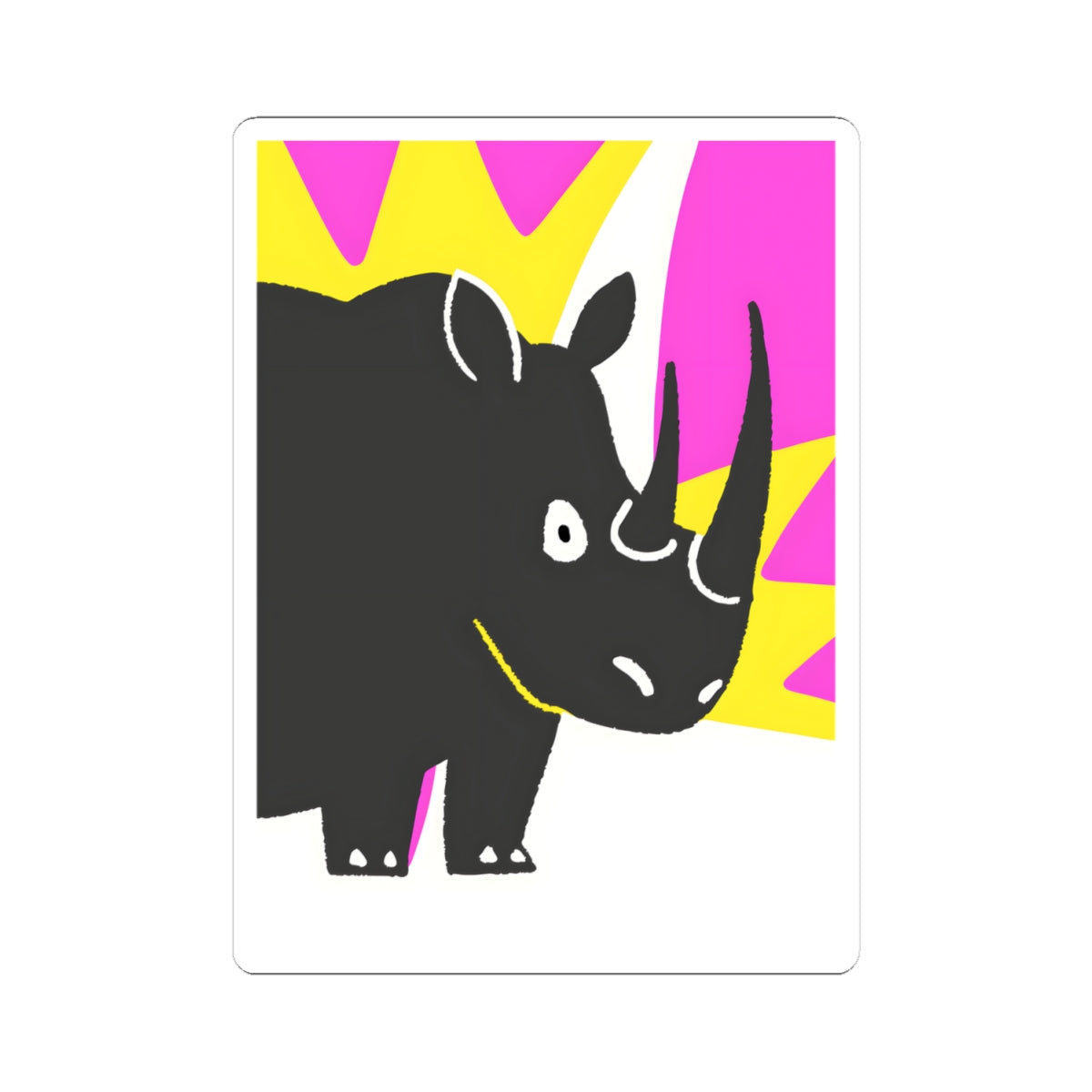 Rhino Sticker Safari Decal Wildlife Journal Gift For Sister Animal Enthusiast Nursery Decor South – product image 2