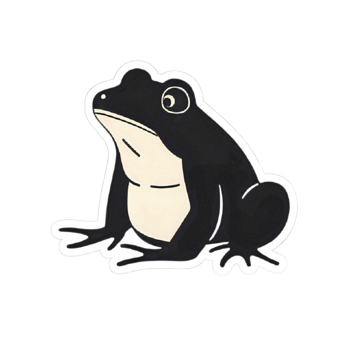 Minimal Frog Vinyl Sticker For Laptop Japanese Kawaii Gift Idea Animal Journal Sticker Water Bottle – product image 2