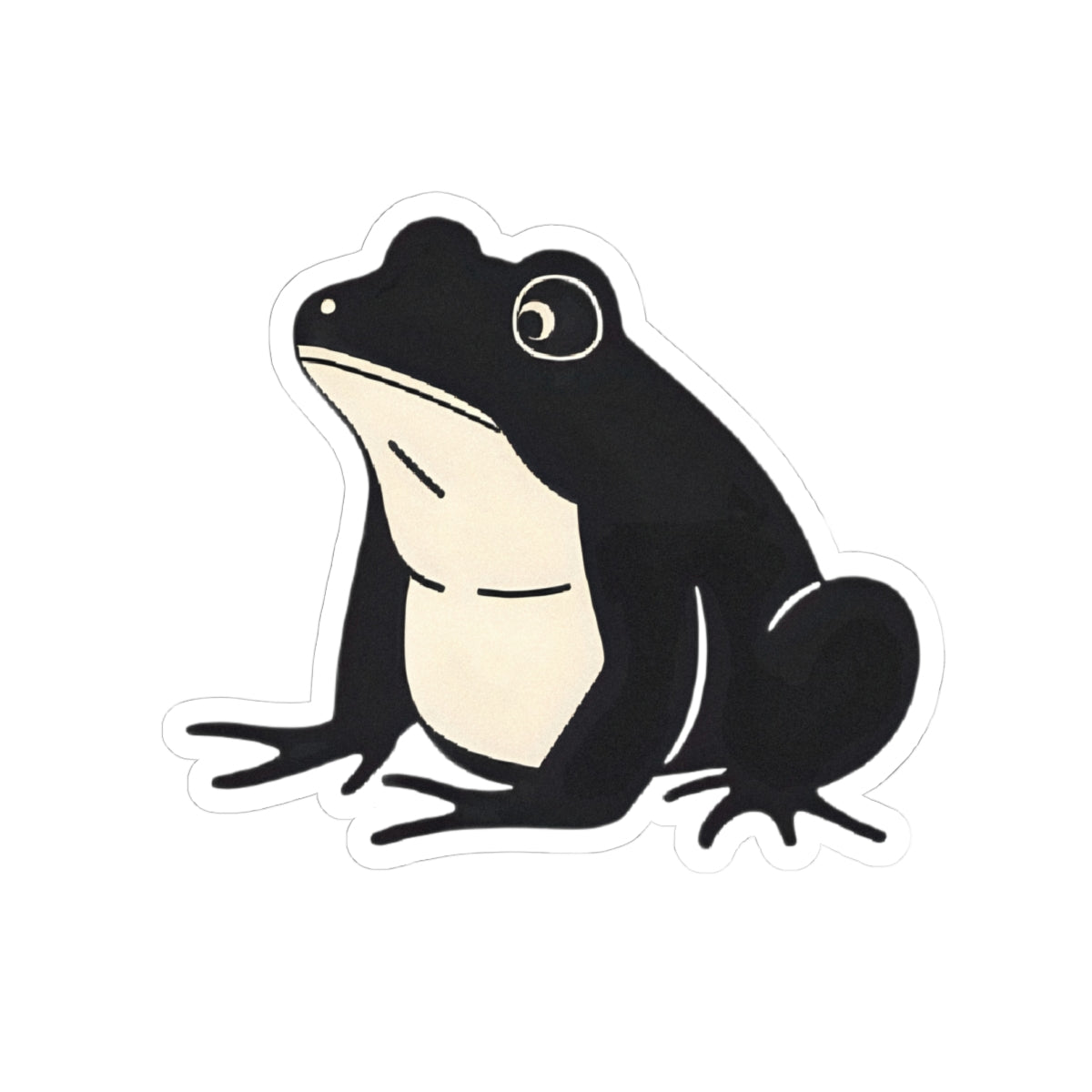 Minimal Frog Vinyl Sticker For Laptop Japanese Kawaii Gift Idea Animal Journal Sticker Water Bottle – product image 3