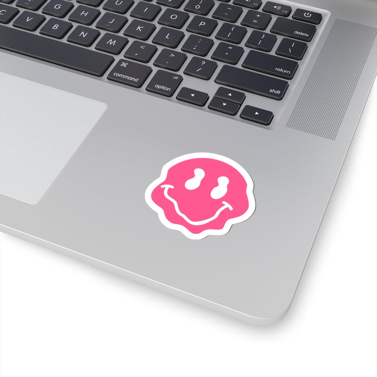 Dripping Pink Smiley Emoji Decal For Waterbottle Stickers, Smiling Face Kiss-Cut Stickers, Happy – product image 11