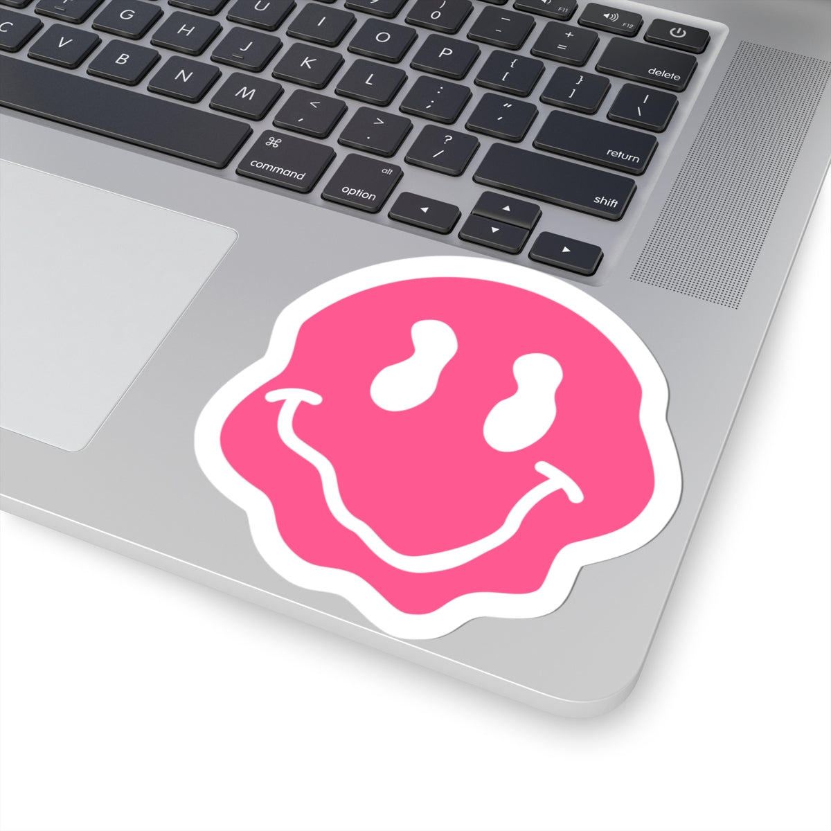 Dripping Pink Smiley Emoji Decal For Waterbottle Stickers, Smiling Face Kiss-Cut Stickers, Happy – product image 7