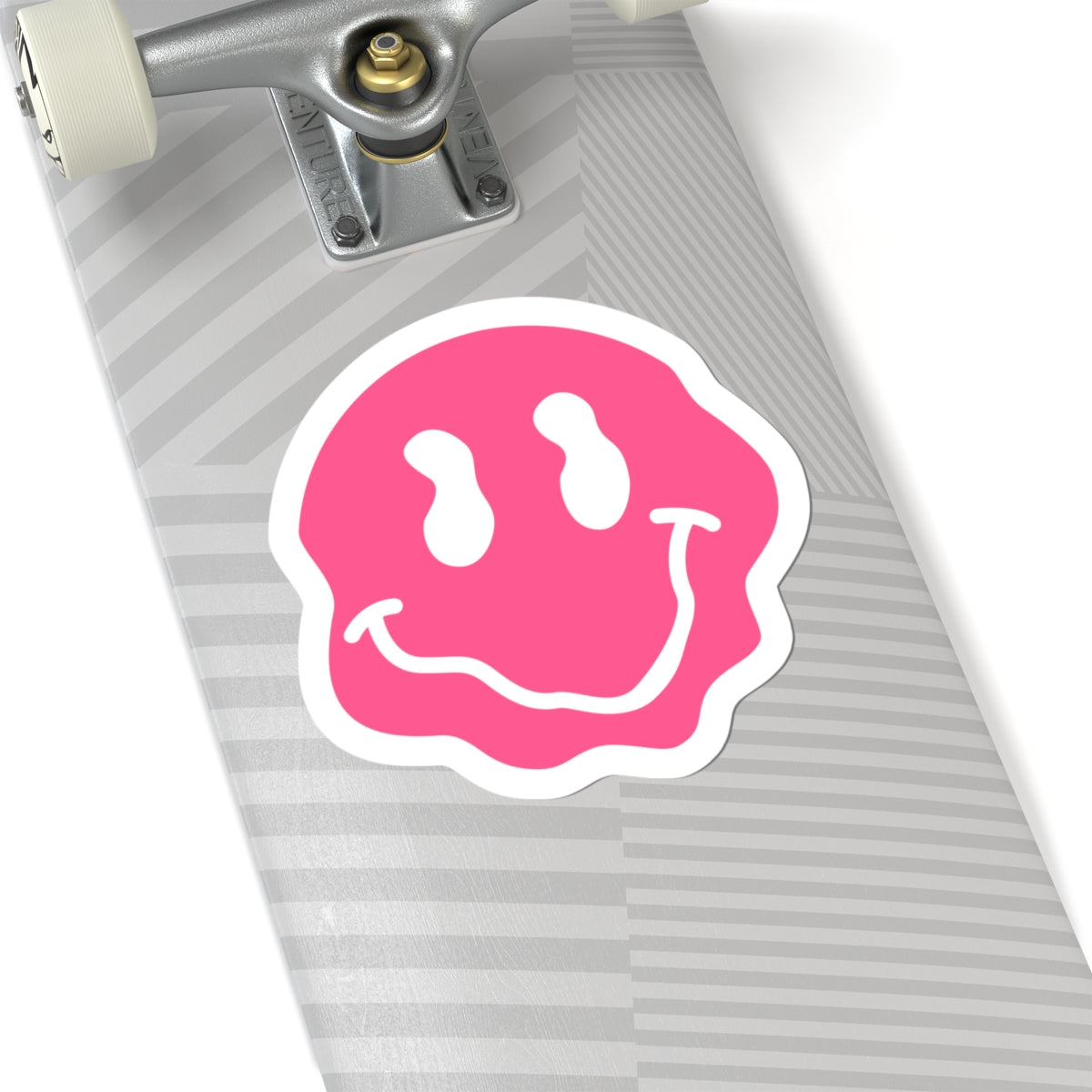 Dripping Pink Smiley Emoji Decal For Waterbottle Stickers, Smiling Face Kiss-Cut Stickers, Happy – product image 9