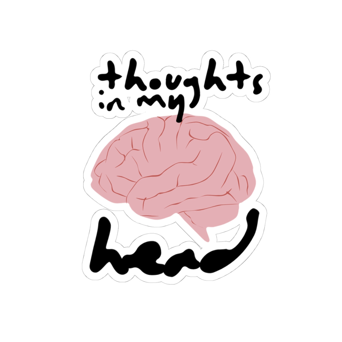 Brain Sticker For Mental Health Decal For Psychology Gift, Mood Tracker Sticker For Anxiety Awareness – product image 2