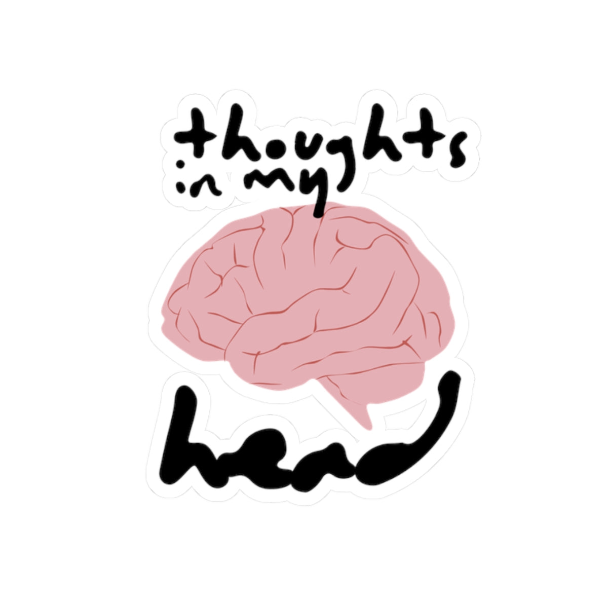 Brain Sticker For Mental Health Decal For Psychology Gift, Mood Tracker Sticker For Anxiety Awareness – product image 4