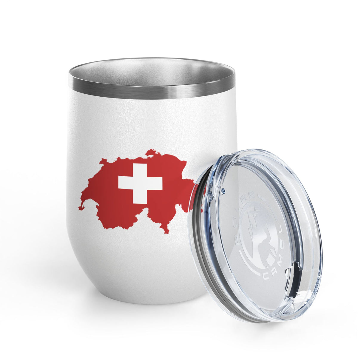 Swiss Tumbler Gift For Wine Lover Switzerland Cup Travel Drinkware Alpine Present Coffee Enthusiast