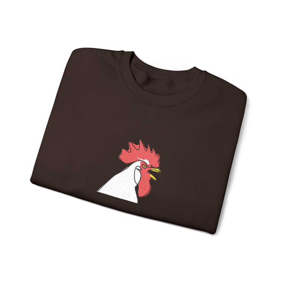 Embroidered Rooster Crewneck Sweatshirt Farmhouse Sweater Embroidery Animal Lover Gift Jumper