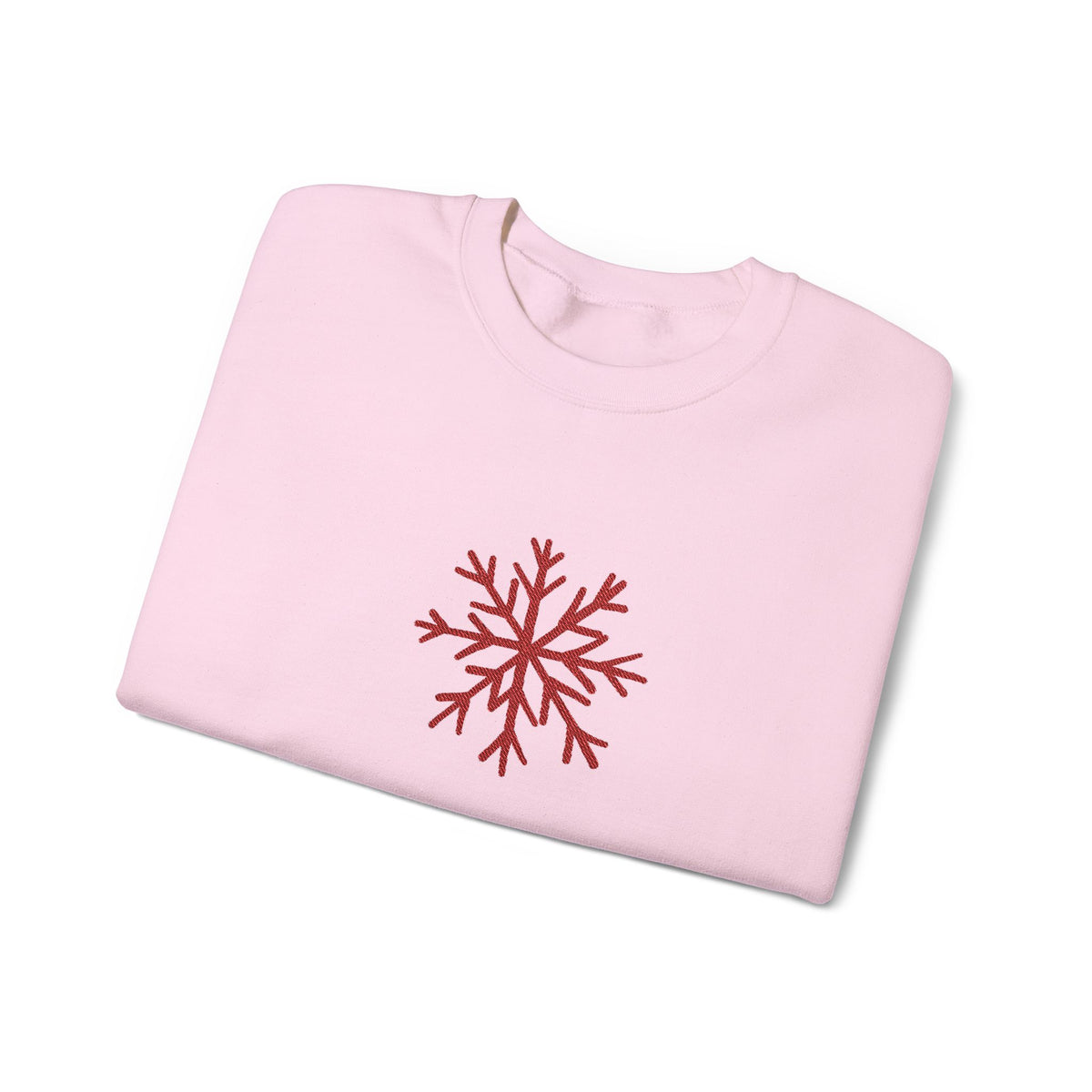 Embroidered Snowflake Sweatshirt Minimalist Winter Pullover Dainty Holiday Crewneck Subtle Festive – product image 4
