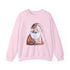 Blush Santa Sweatshirt For Cozy Holiday Style Cute Pink Christmas Pullover Whimsical Winter Crewneck