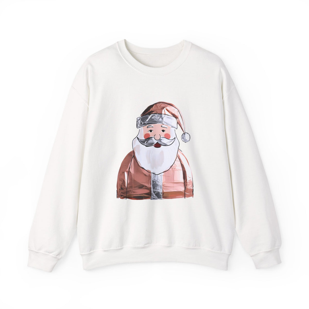 Blush Santa Sweatshirt For Cozy Holiday Style Cute Pink Christmas Pullover Whimsical Winter Crewneck – product image 2