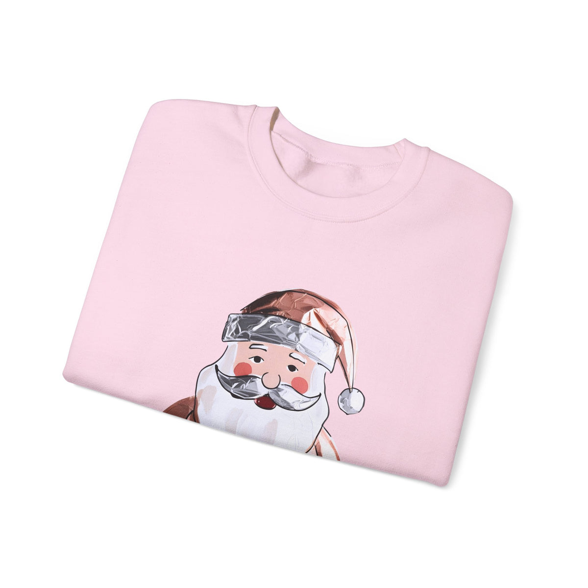 Blush Santa Sweatshirt For Cozy Holiday Style Cute Pink Christmas Pullover Whimsical Winter Crewneck – product image 4