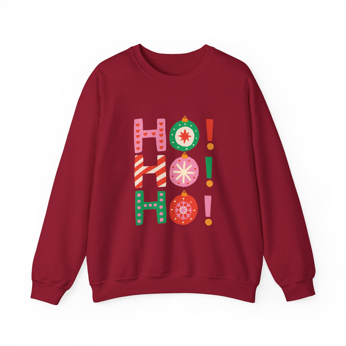 Colorful Ho Ho Ho Christmas Sweatshirt Cute Holiday Crewneck For Girlfriend Gift Fun Festive Pullover – product image 12