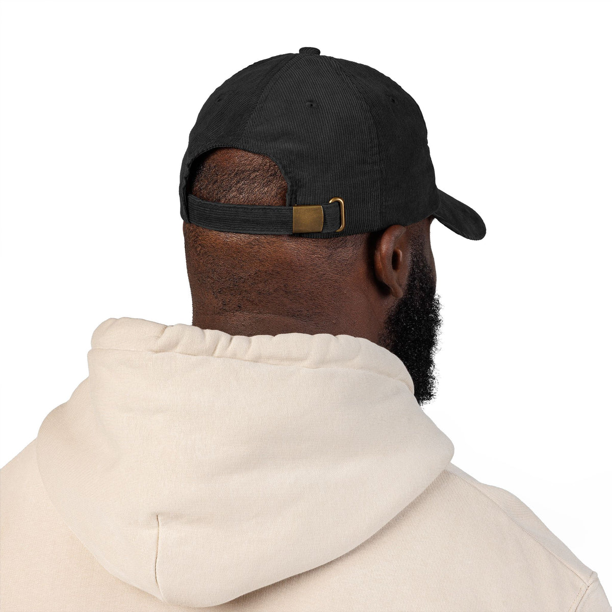 Embroidered Hat Gift For Him Minimal Text Corduroy Cap Bold Statement Streetwear Aesthetic Outfit – product image 9
