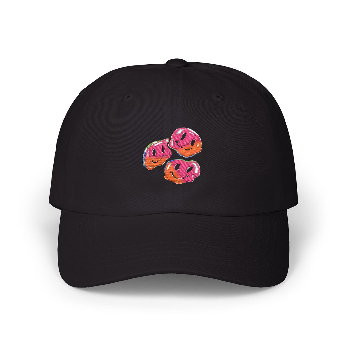 Melting Smiley Embroidered Hat Trendy Streetwear Cap Colorful Graphic Aesthetic Outfit Gift For Teens – product image 2