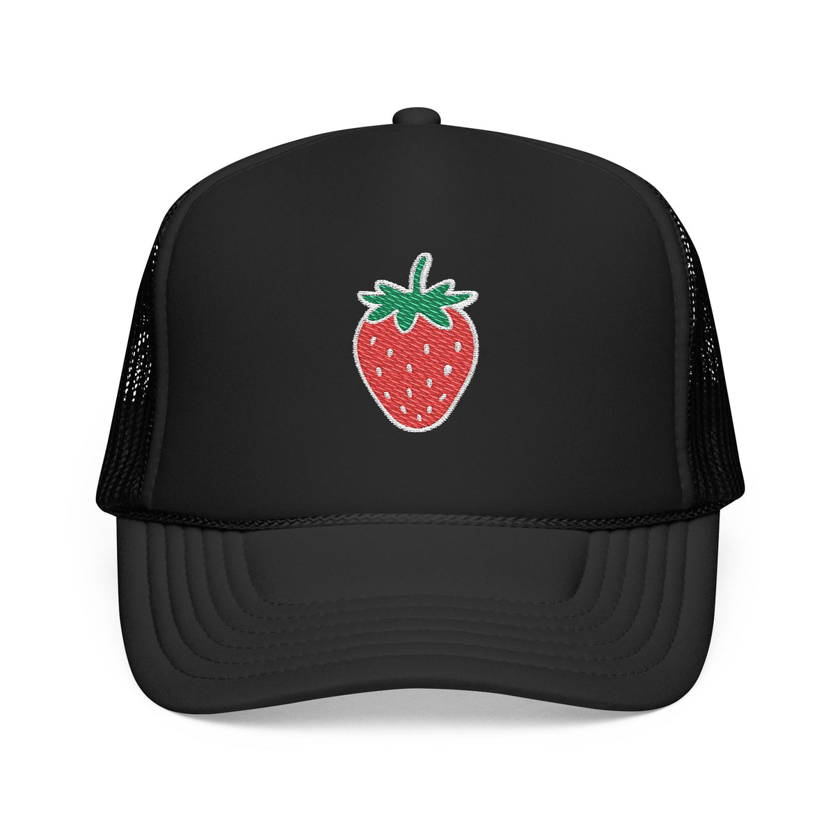 Strawberry Trucker Hat Cute Embroidered Cap Aesthetic Fruit Hat Gift For Her Summer Outfit Trendy