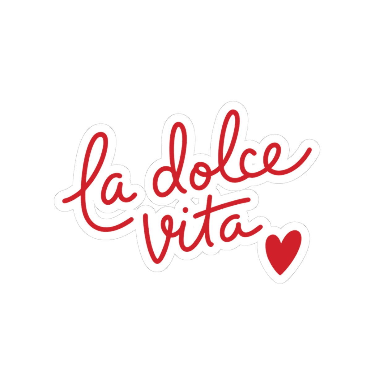 La Dolce Vita Sticker Italy Travel Decal Mediterranean Vacation Gift Italian Quote For Laptop Water
