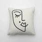 Lambswool style embroidered 45x45cm Nordic cushion cover main product view