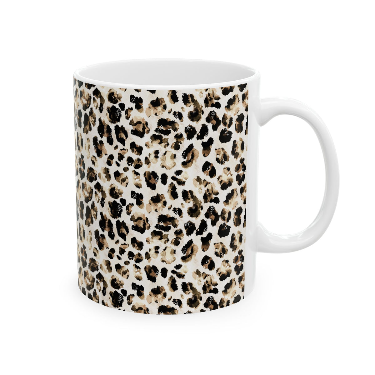 Leopard Print Mug for Coffee Lovers Neutral Animal Print Tea Cup Chic Aesthetic Kitchen Gift for Her – product image 4
