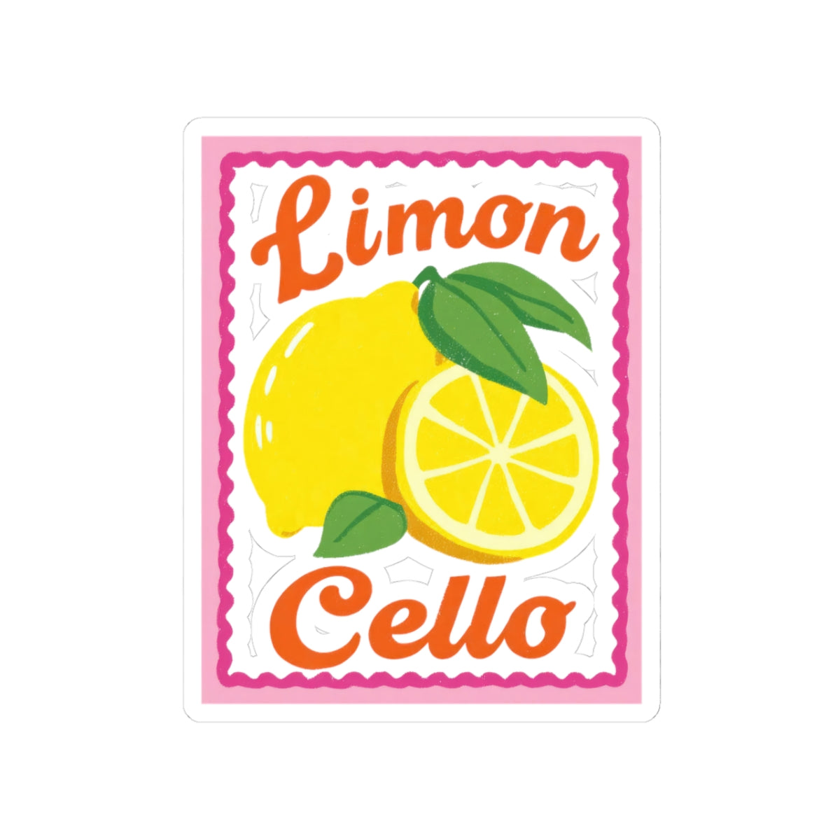 Limoncello Sticker Italy Travel Decal Lemon Lover Gift Mediterranean Vacation Souvenir Italian Laptop