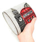 Hand holding a rhinestone-embellished clutch with a red telephone box design - alternate view 8
