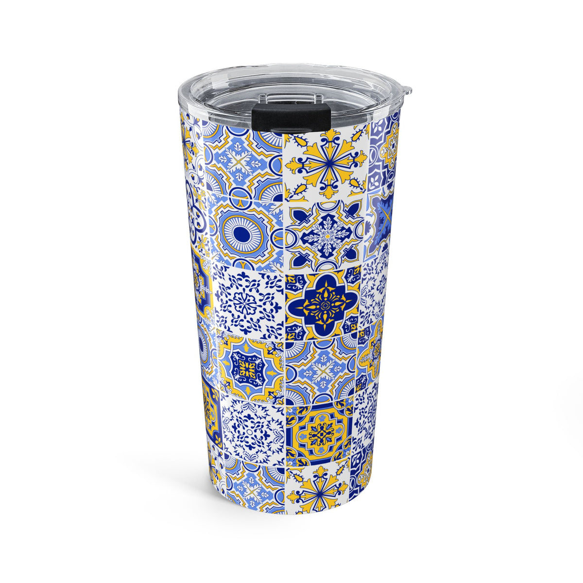 Mediterranean Summer Tumbler for Coastal Kitchen Lovers Italian Cafe Aesthetic Greek Island Decor