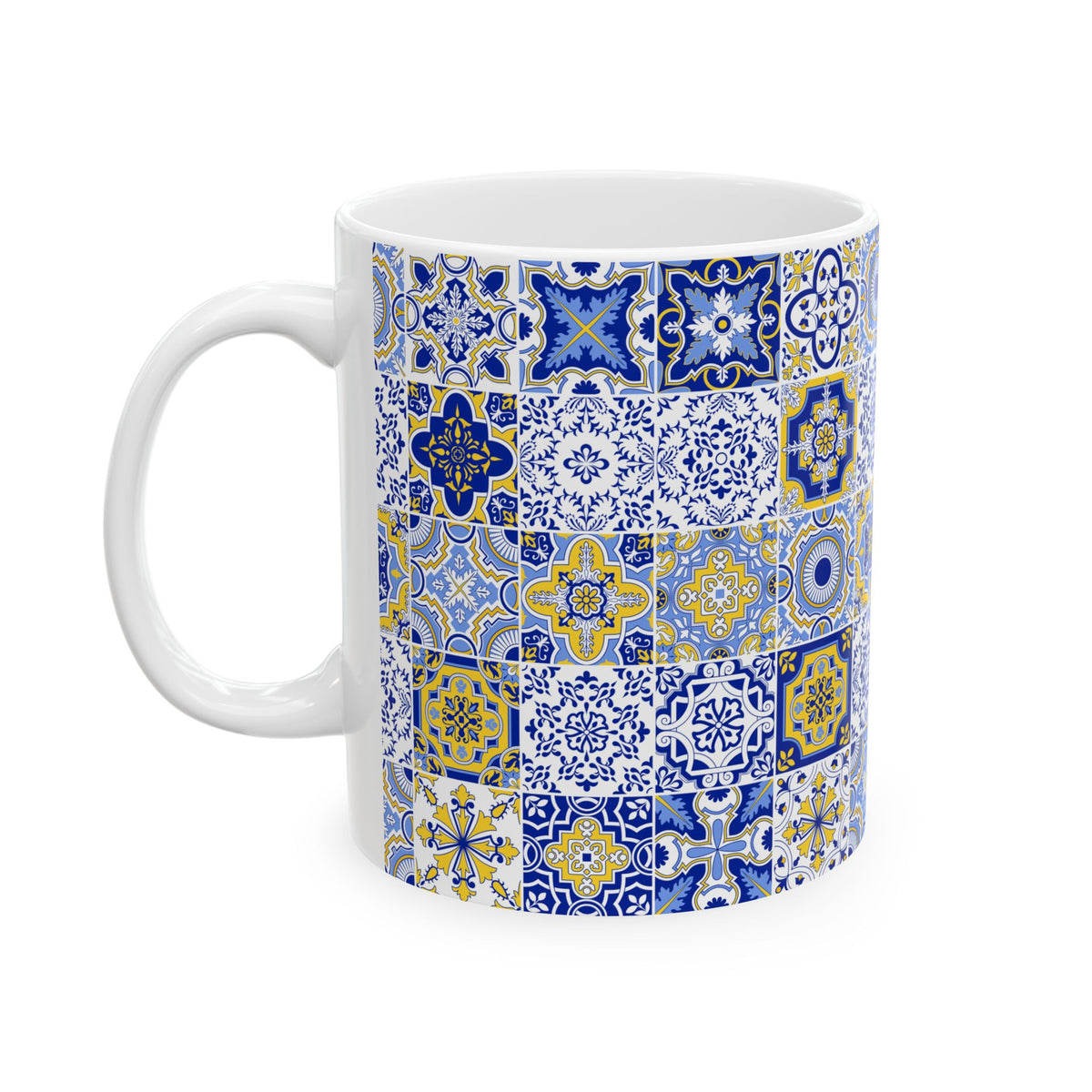 Mediterranean Tile Coffee Mug For Portugal Gift Mug Portuguese Ceramic Cup Italian Coastal Kitchen